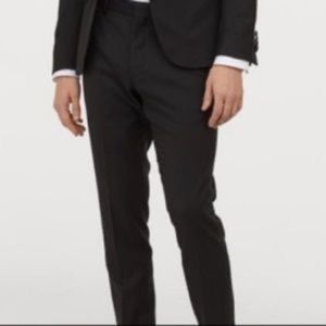 Mens black tuxedo pants.